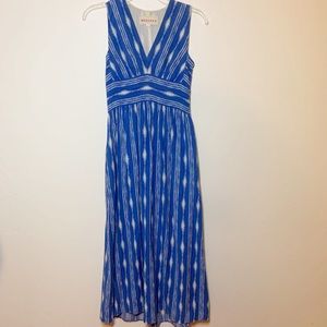 Madchen by Anthropologie Maxi blue white dress